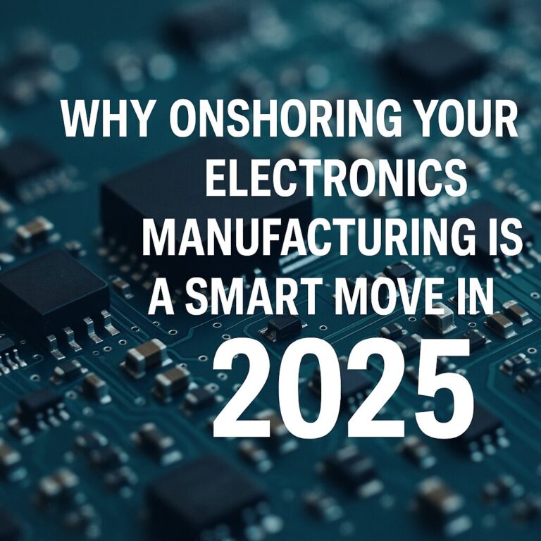 Why Onshoring Your Electronics Manufacturing Is a Smart Move in 2025