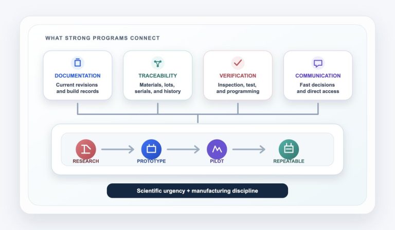 Documentation, traceability, verification, and communication supporting a repeatable medical and life-science electronics build.